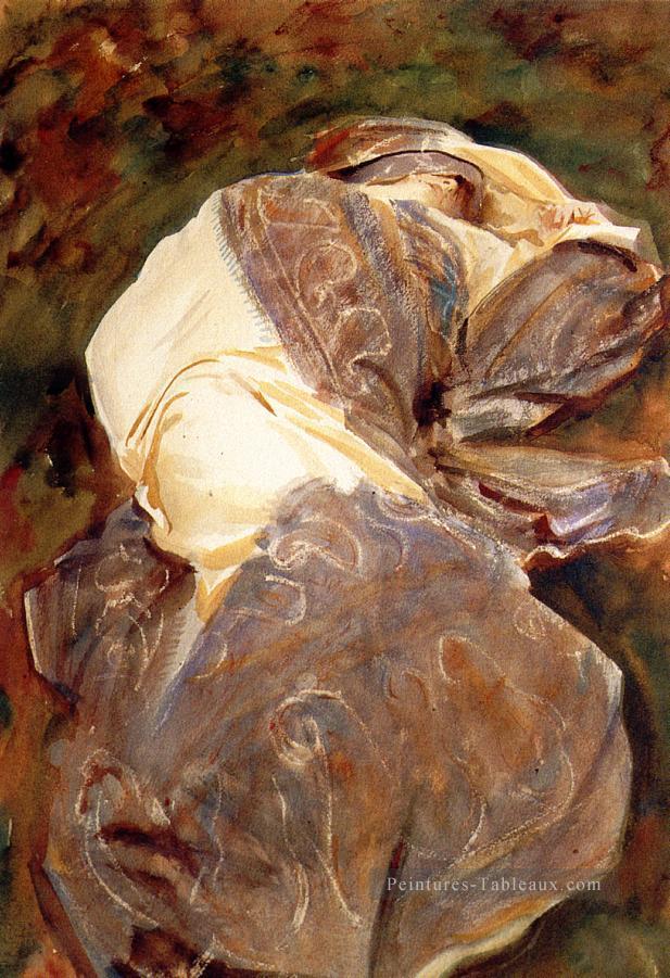 Figure inclinable John Singer Sargent Peintures à l'huile